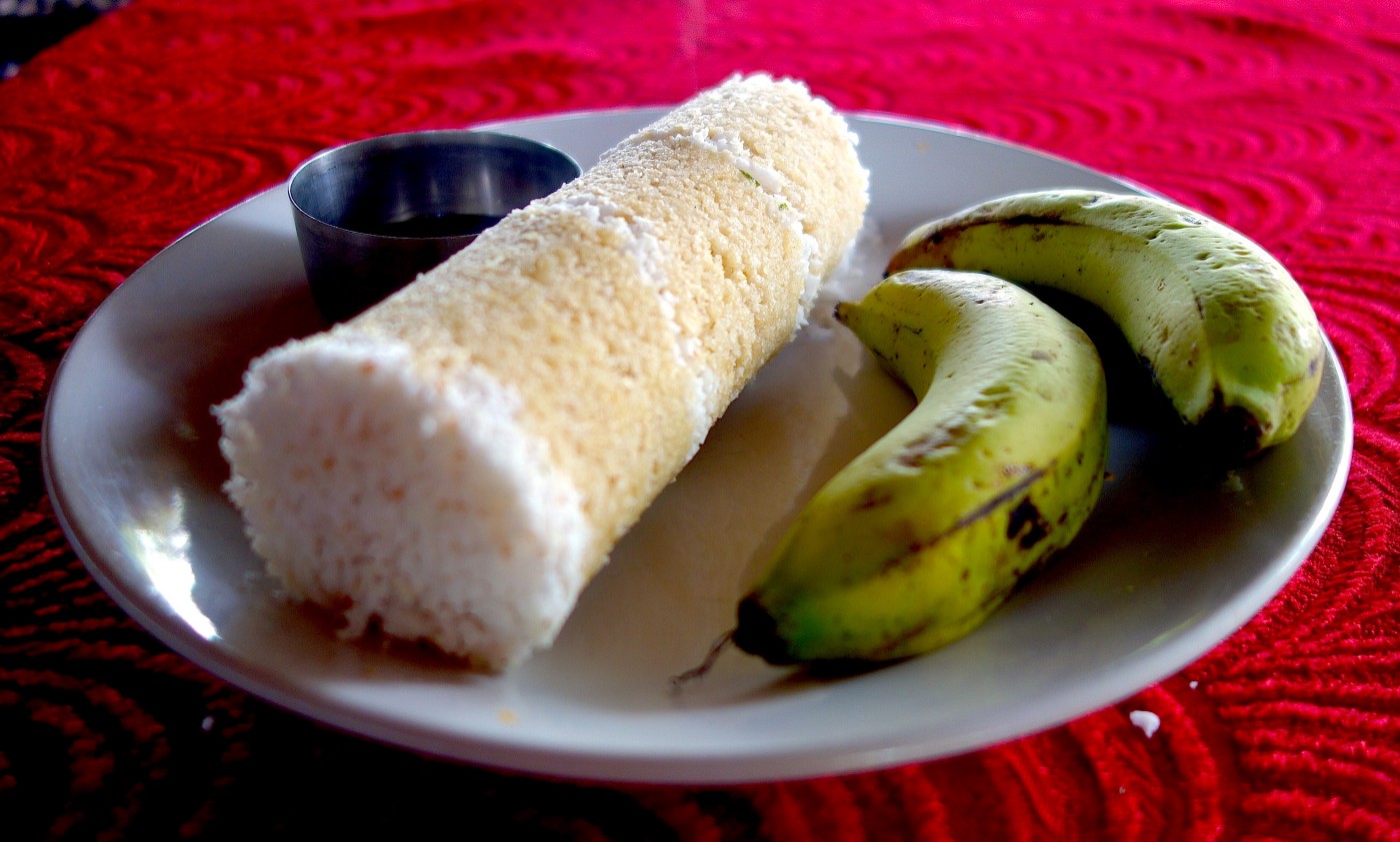Puttu - Whole wheat flour and coconut roll - India - Exotic recipes — Authentic World Food