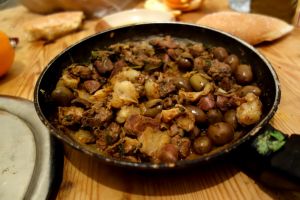 Liver with olives