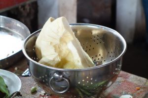 home made paneer in India