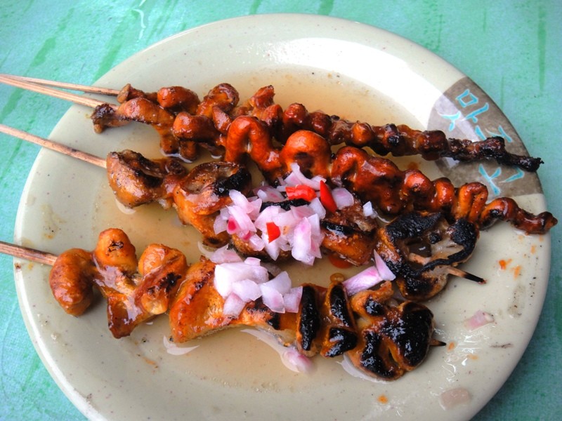 Grilled inners - Street food of Philippines