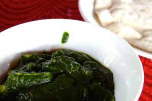 Paneer palak - Cheese with spinach