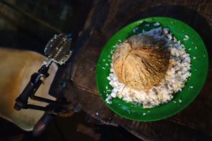 Traditional Sri Lankan coconut grater - Authentic World Food.