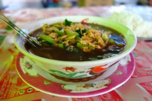 Cap cay - Traditional Indonesian veggie bowl with egg