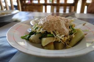 Gado gado - Mung sprouts with peanut sauce