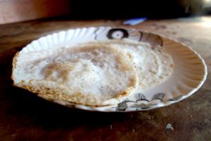 Appam without yeast Kerala style - Fermented rice and coconut cake