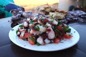 Moroccan octopus salad