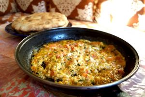 Moroccan style omelette