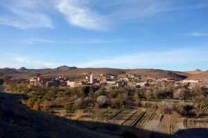 Village in Atlas mountains in Morocco, where I learnt this amazing omelette -by Authentic World Food