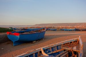 Rybářská vesnice, Tamraght, v Maroku, při západu slunce - od Authentic World Food