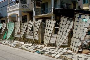 Family production of a rice paper in Hoi An, Vietnam - by Authentic World Food