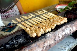 Fish satay - Saté ikan laut