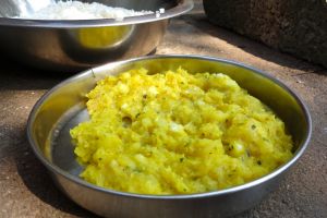 Mashed tapioca Kerala style (cassava)